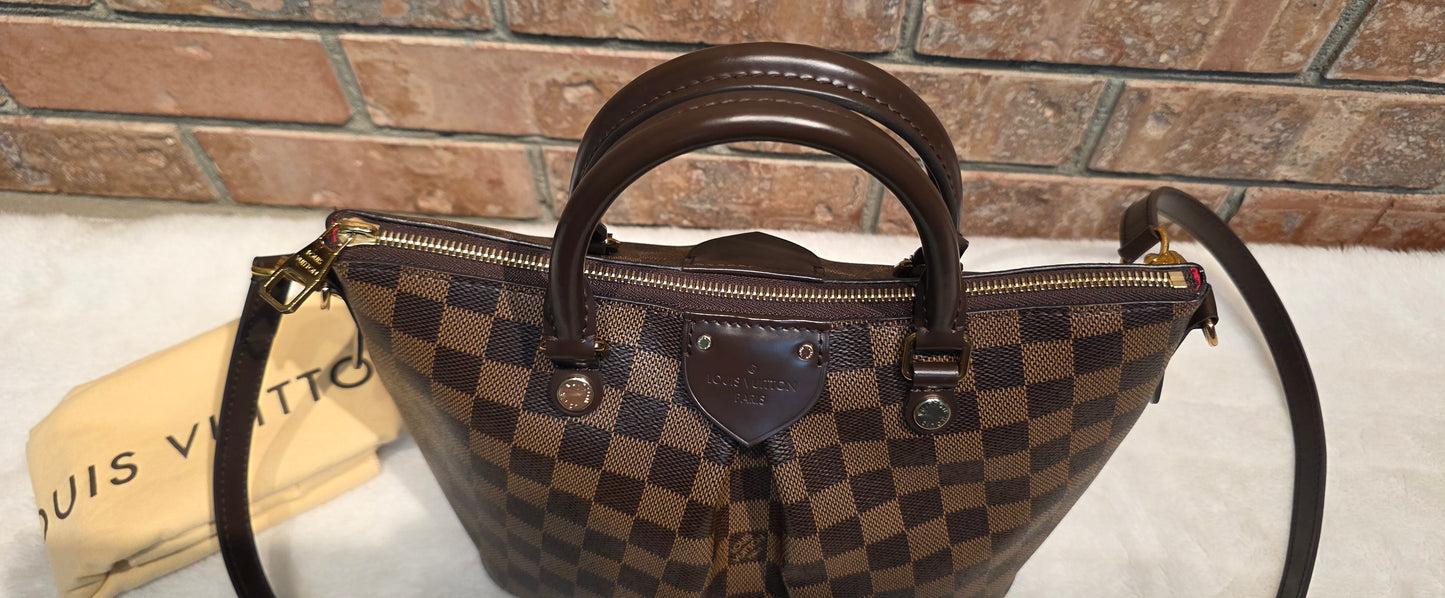 Authentic Louis Vuitton Siena PM Damier Ebene