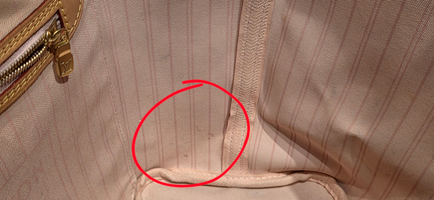 Authentic Louis Vuitton Neverfull MM Damier Azur (Bag Only)