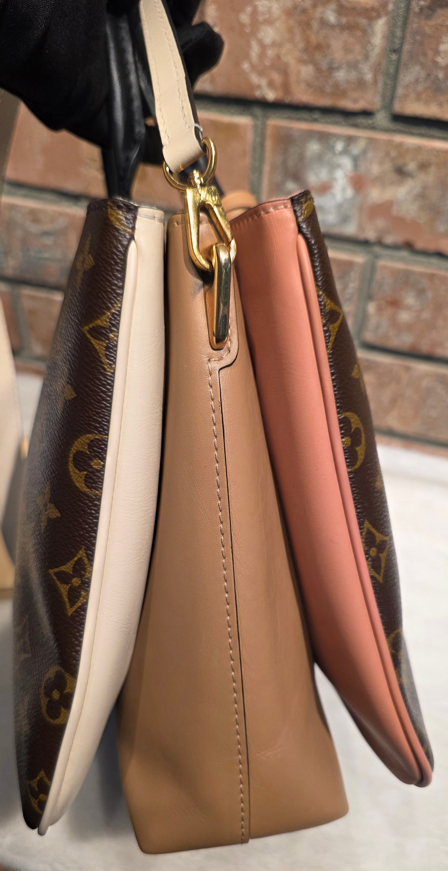 Authentic Louis Vuitton Millefeuille Sesame Peche Tote