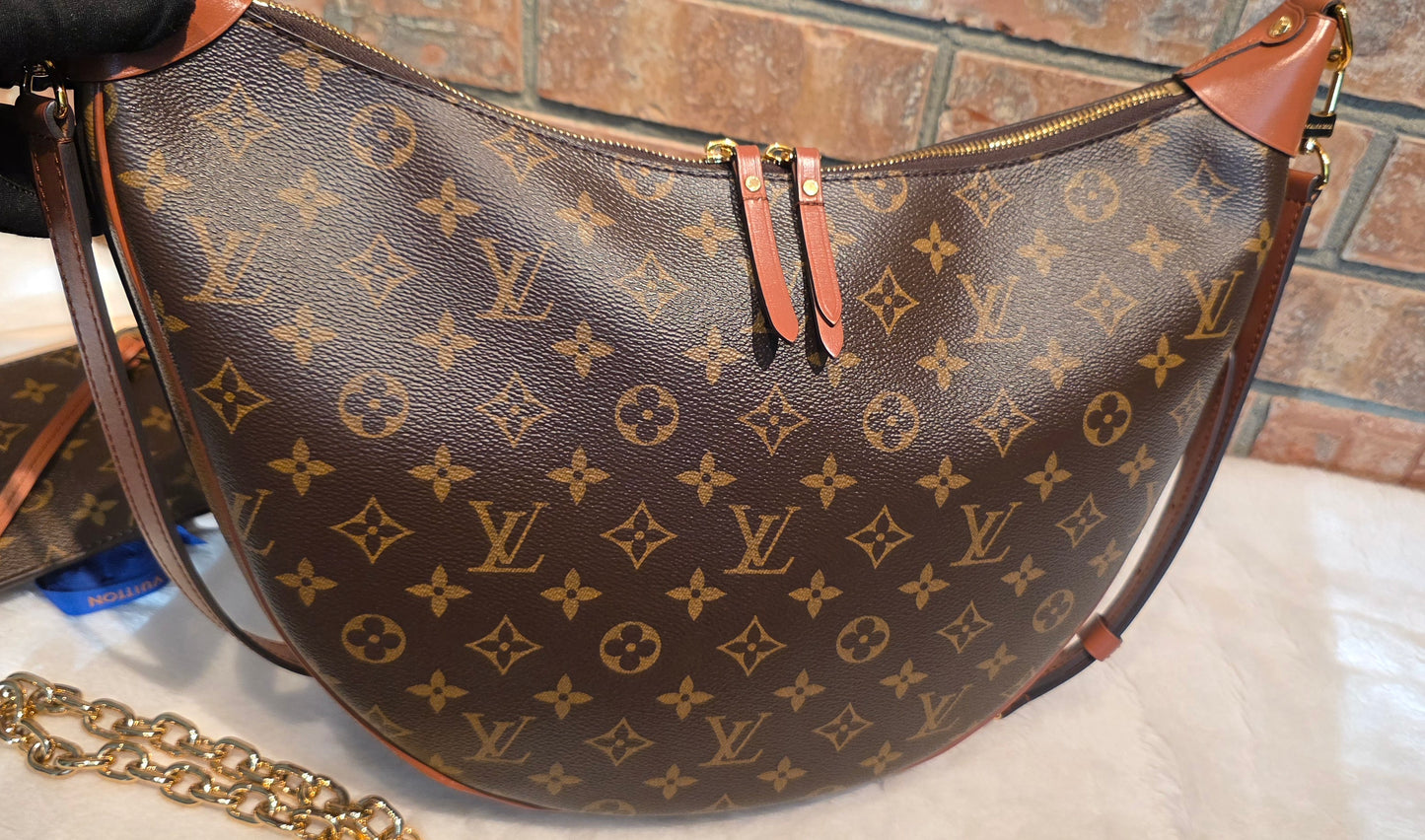 Authentic Louis Vuitton Loop Hobo with Pouch