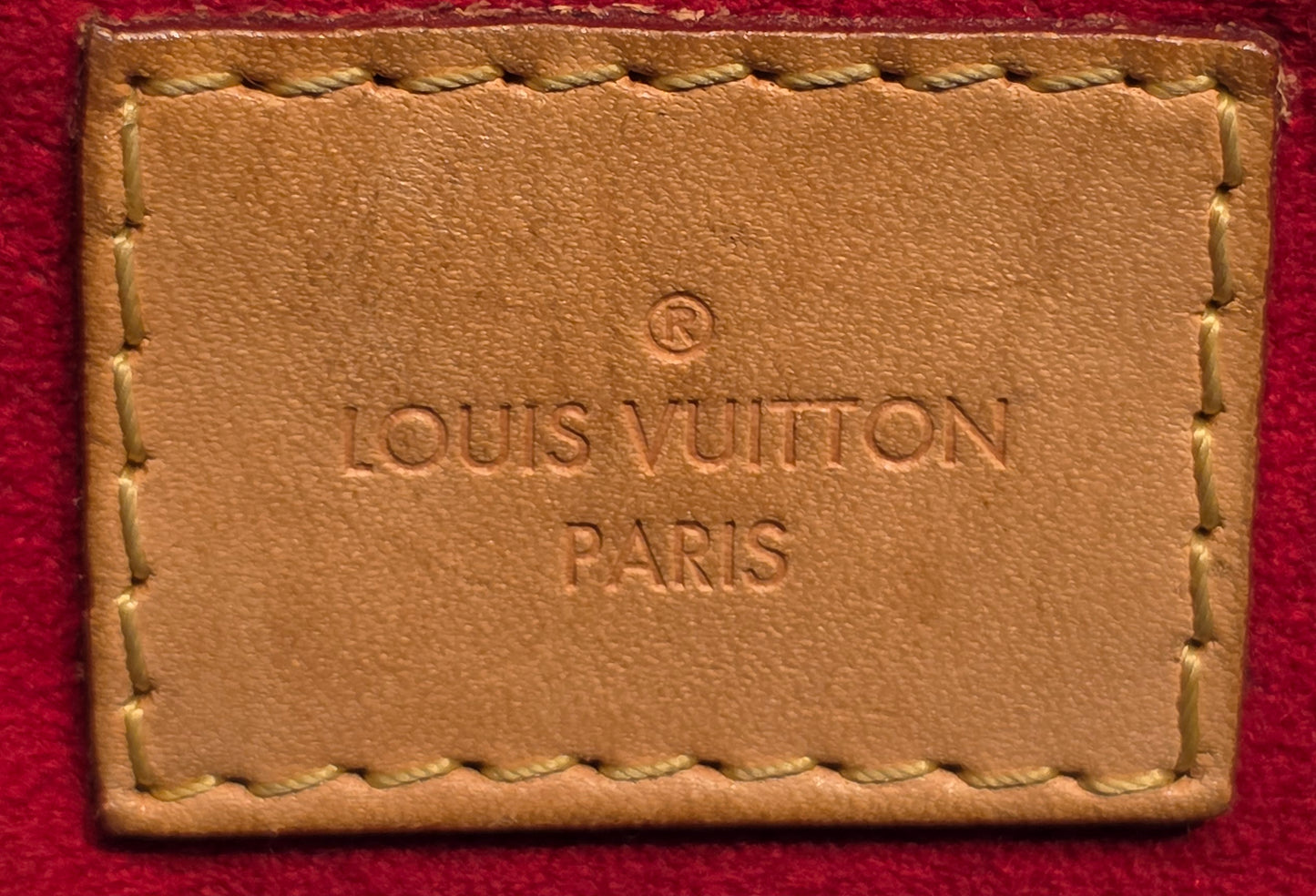 Authentic Louis Vuitton Pallas MM Red