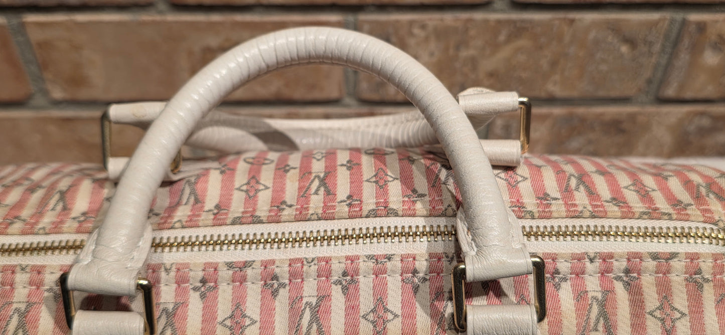 Authentic Louis Vuitton Speedy 30 Mini Lin Croisette