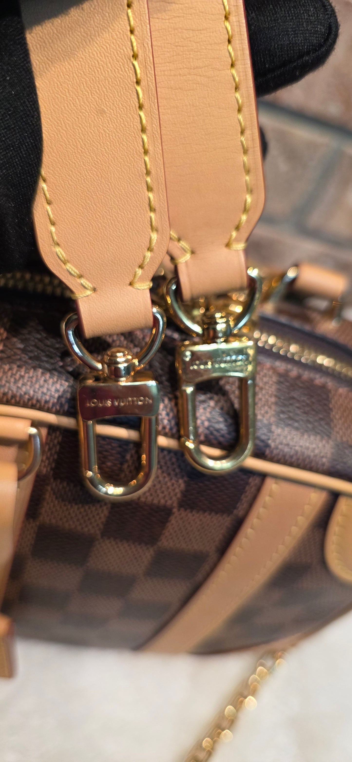 Authentic Louis Vuitton Valisette Souple BB Damier Ebene
