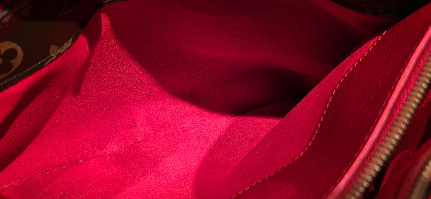 Authentic Louis Vuitton Pallas MM Red