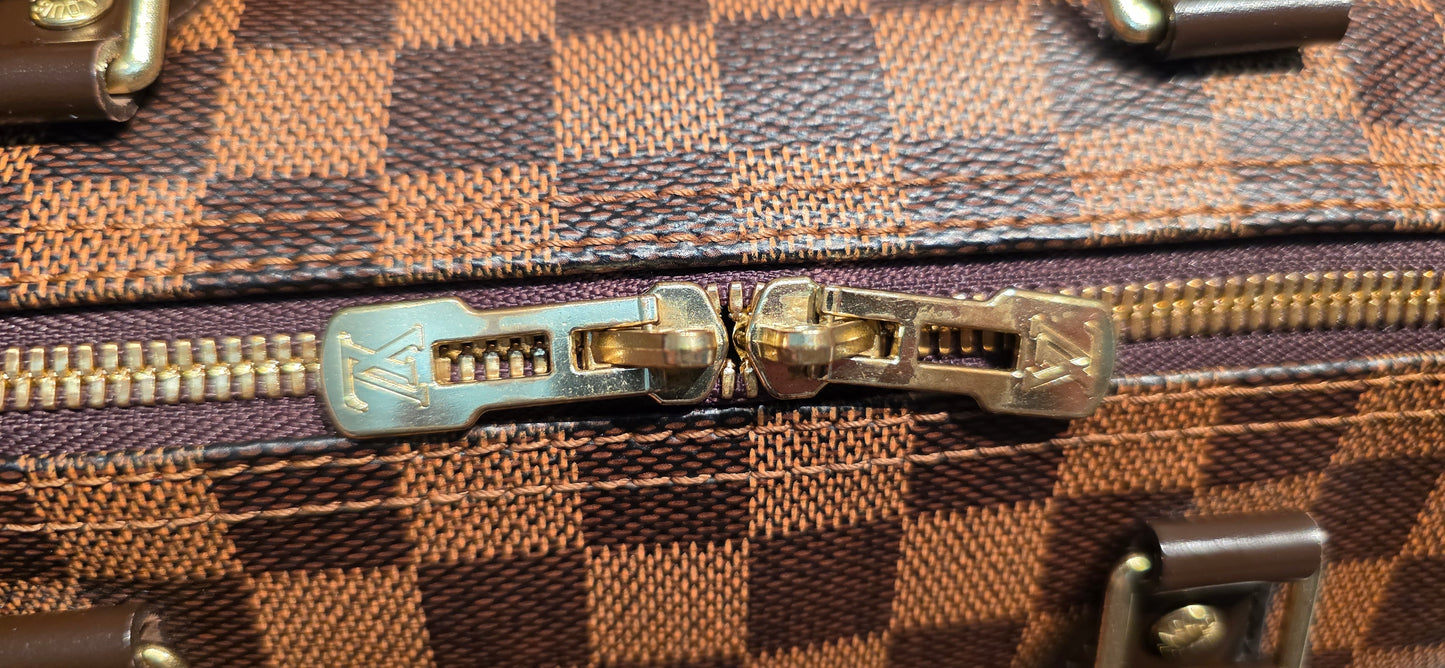 Authentic Louis Vuitton Speedy Bandouliere 30 Damier Ebene