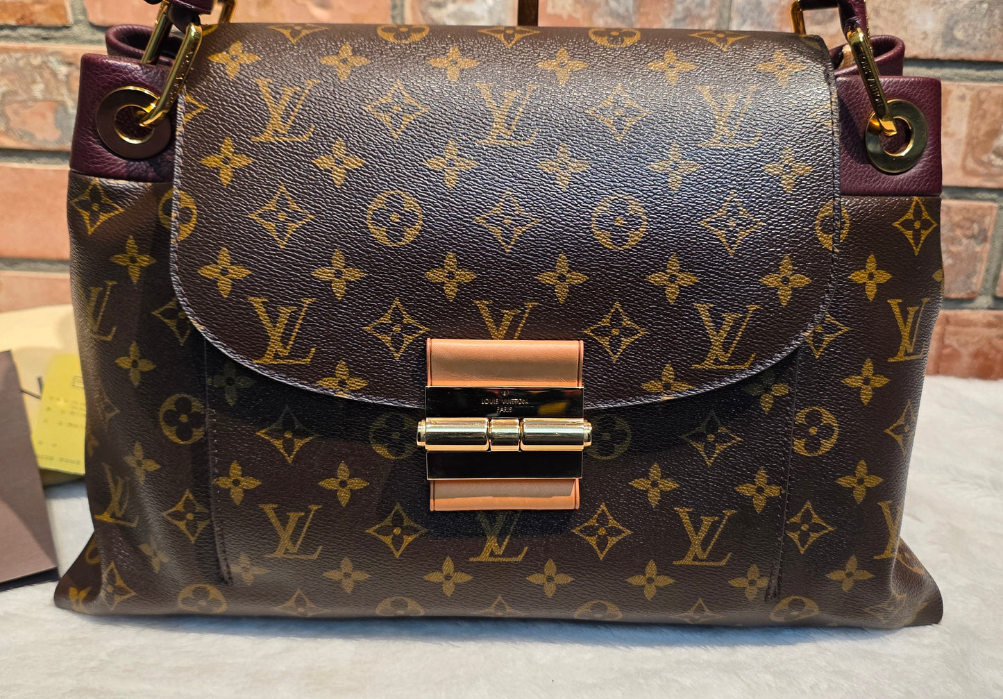 Authentic Louis Vuitton Olympe Monogram Bordeaux