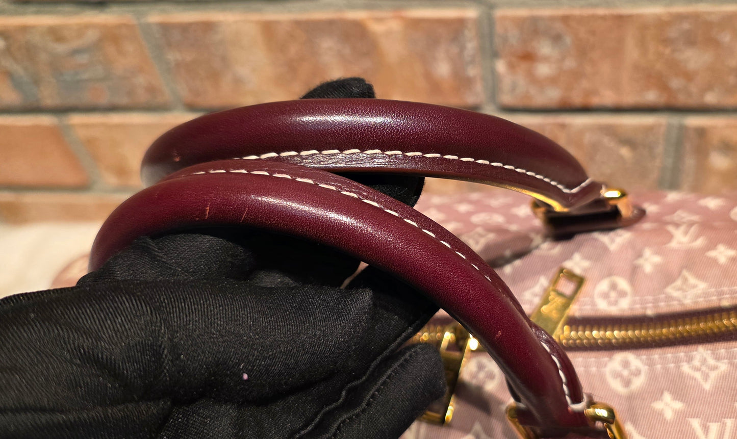 Authentic Louis Vuitton Speedy Bandouliere 30 Mini Lin (Sepia)