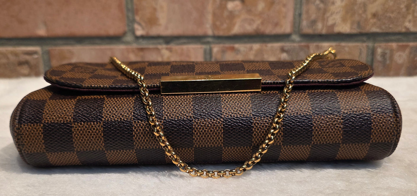 Authentic Louis Vuitton Favorite PM Damier Ebene