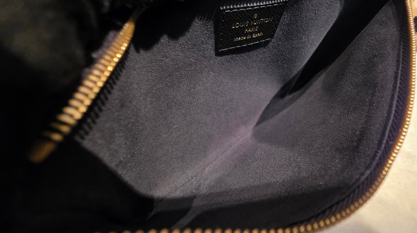 Authentic Louis Vuitton Double Zip Pochette Giant Monogram Jungle Edition