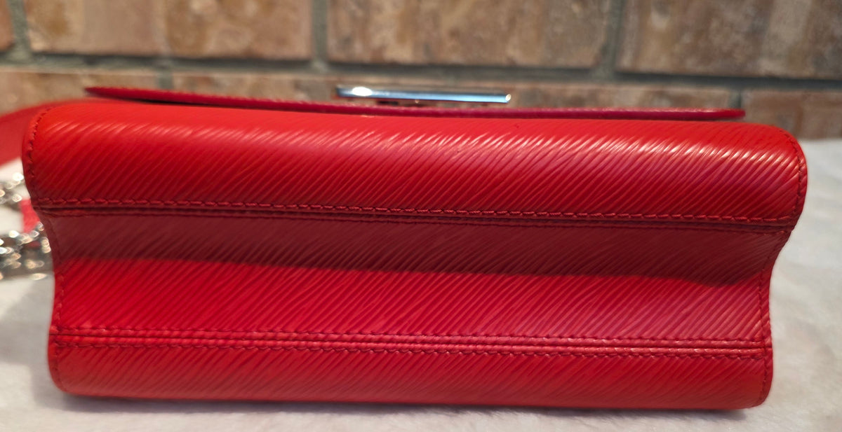 Authentic Louis Vuitton Twist MM Epi Leather in Red