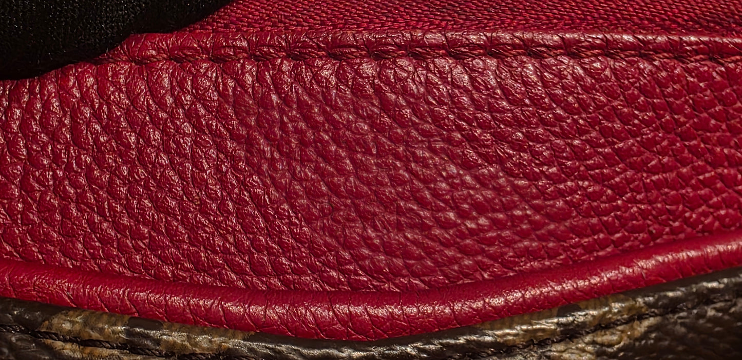 Authentic Louis Vuitton Pallas MM Red