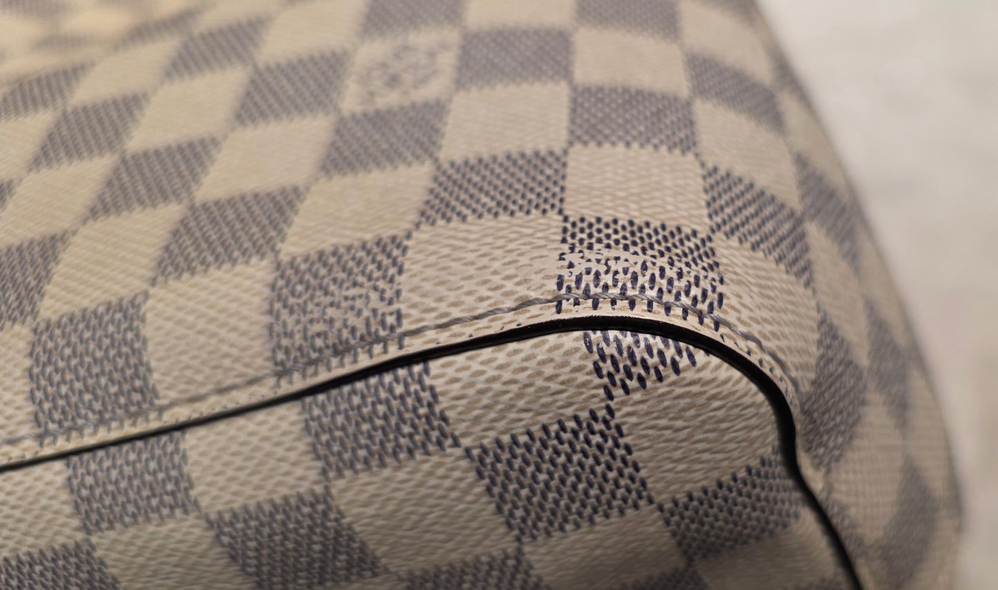 Authentic Louis Vuitton Neonoe MM Damier Azur in Pineapple