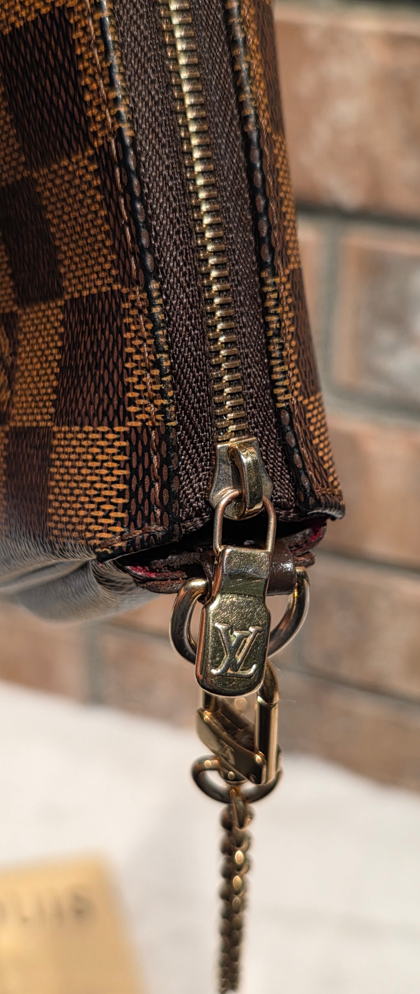 Authentic Louis Vuitton Eva Damier Ebene Crossbody