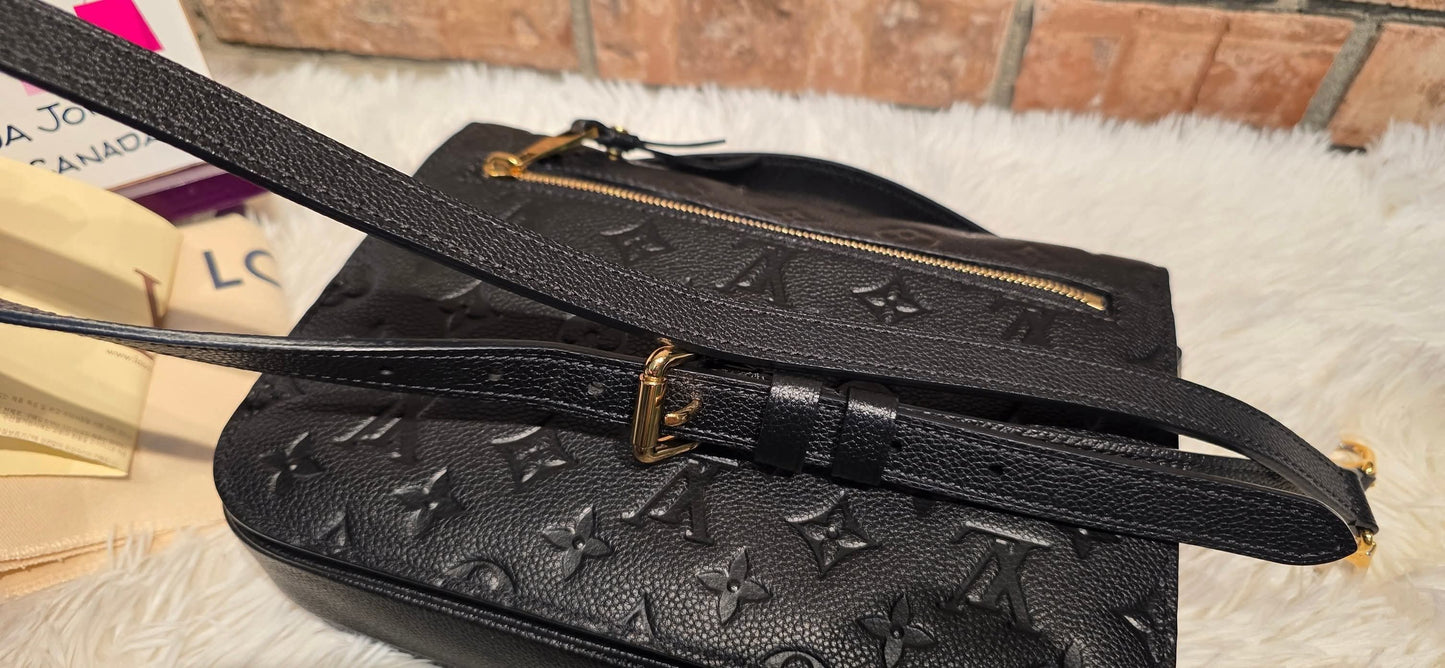 Authentic Pochette Metis Empreinte Noir