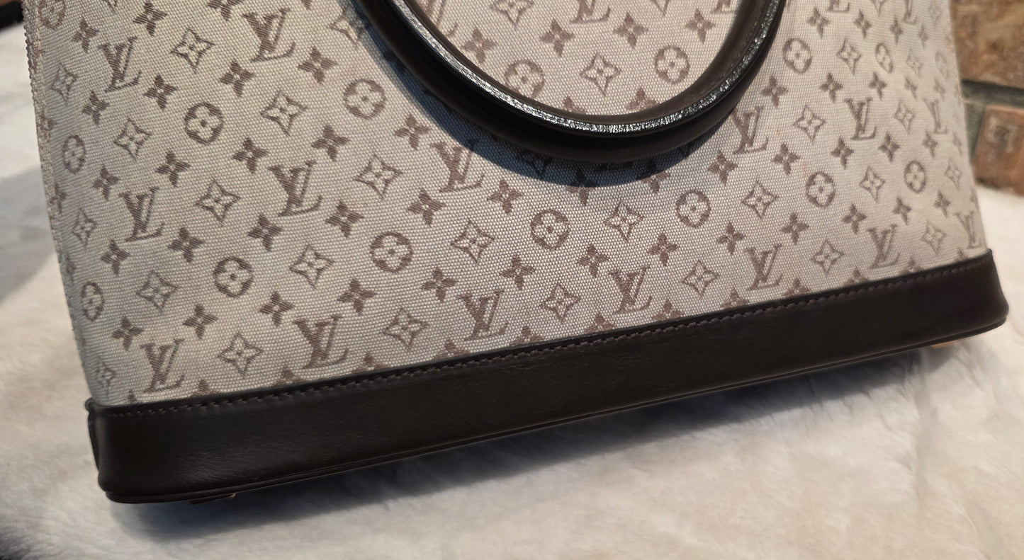 Authentic Louis Vuitton Alma Mini Lin Haut (Tall)