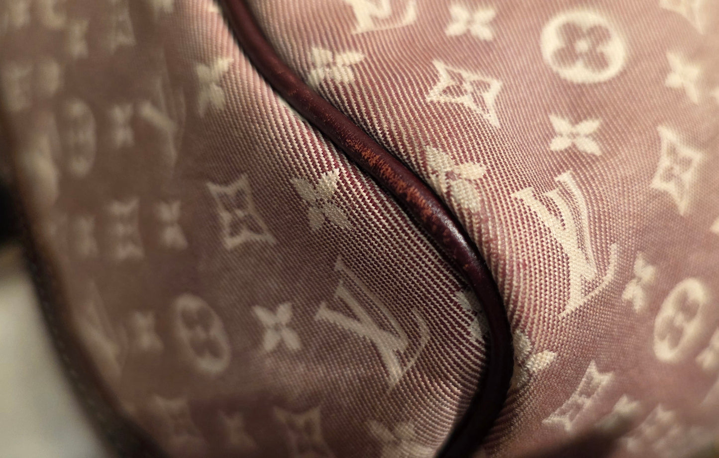Authentic Louis Vuitton Speedy Bandouliere 30 Mini Lin (Sepia)