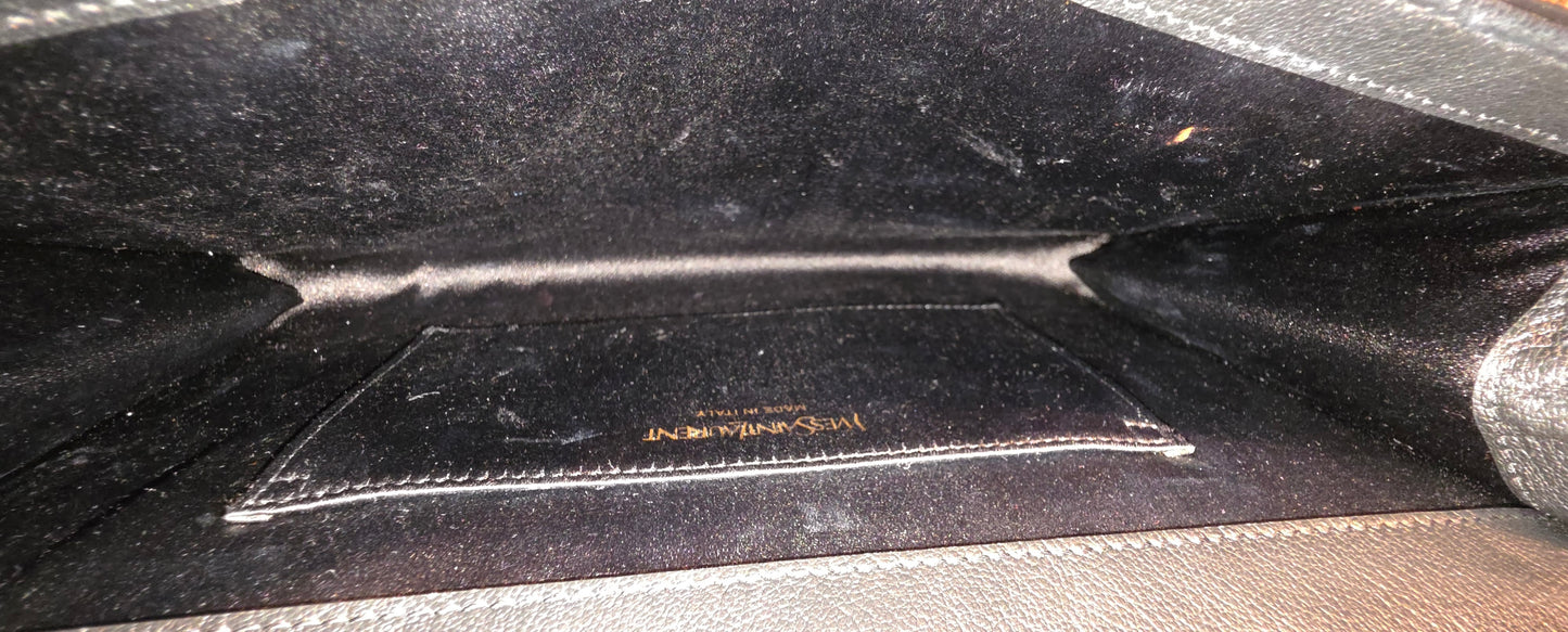 Authentic YSL Belle De Jour Large Clutch in Black