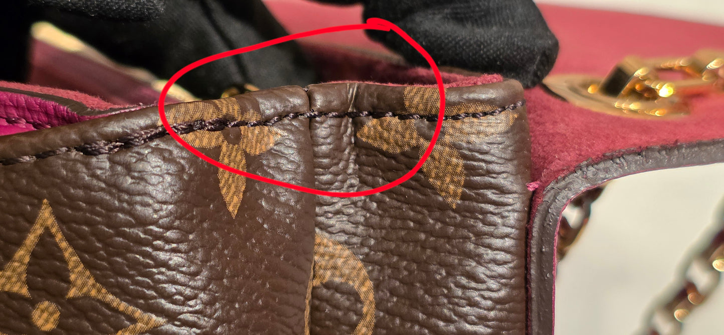 Authentic Louis Vuitton Pallas Chain in Aurore