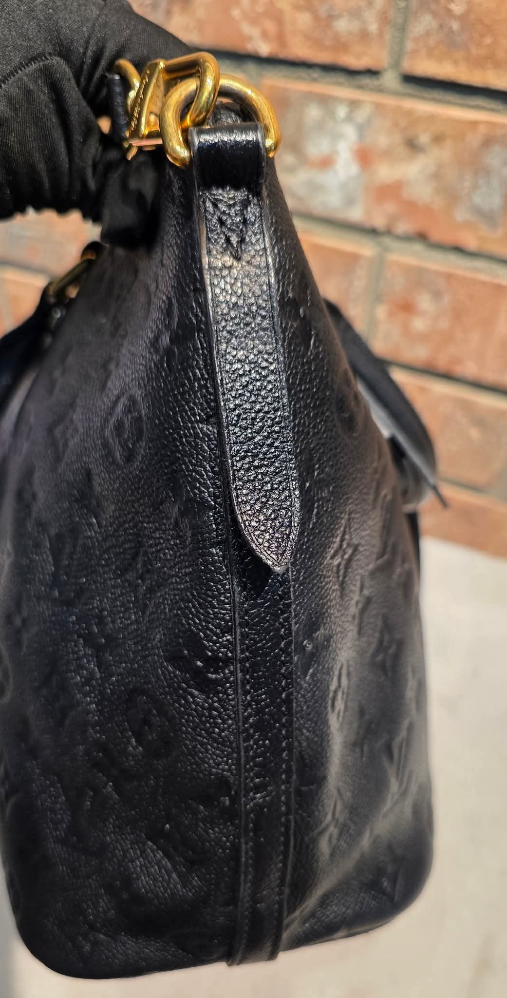 Authentic Louis Vuitton Mazarine MM Empreinte Noir