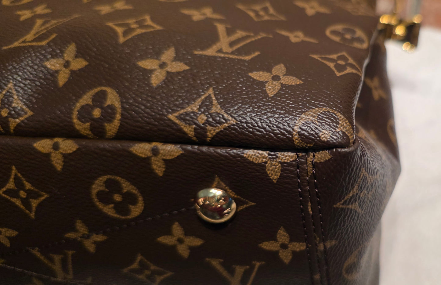 Authentic Louis Vuitton Pallas MM Aurore