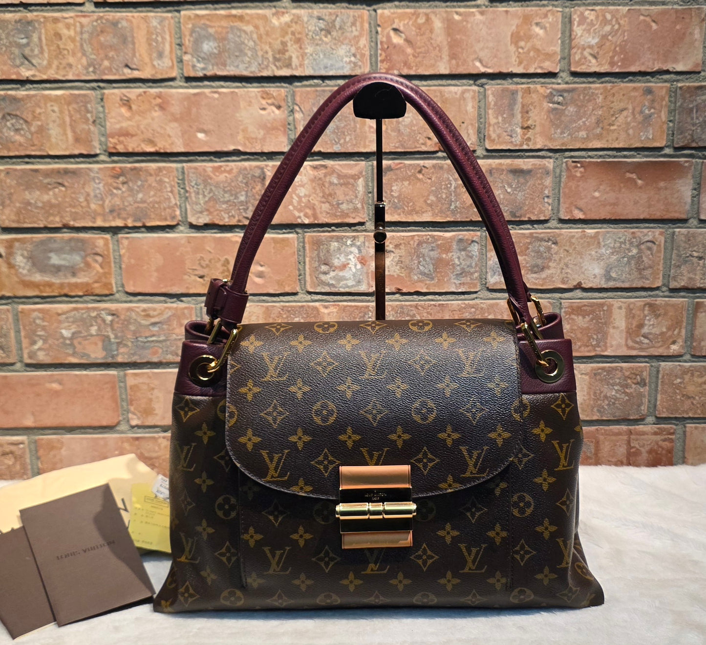 Authentic Louis Vuitton Olympe Monogram Bordeaux