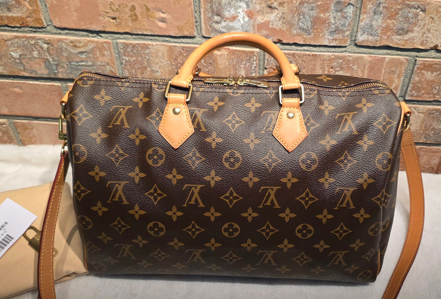 Authentic Louis Vuitton Speedy 35 Bandoliere