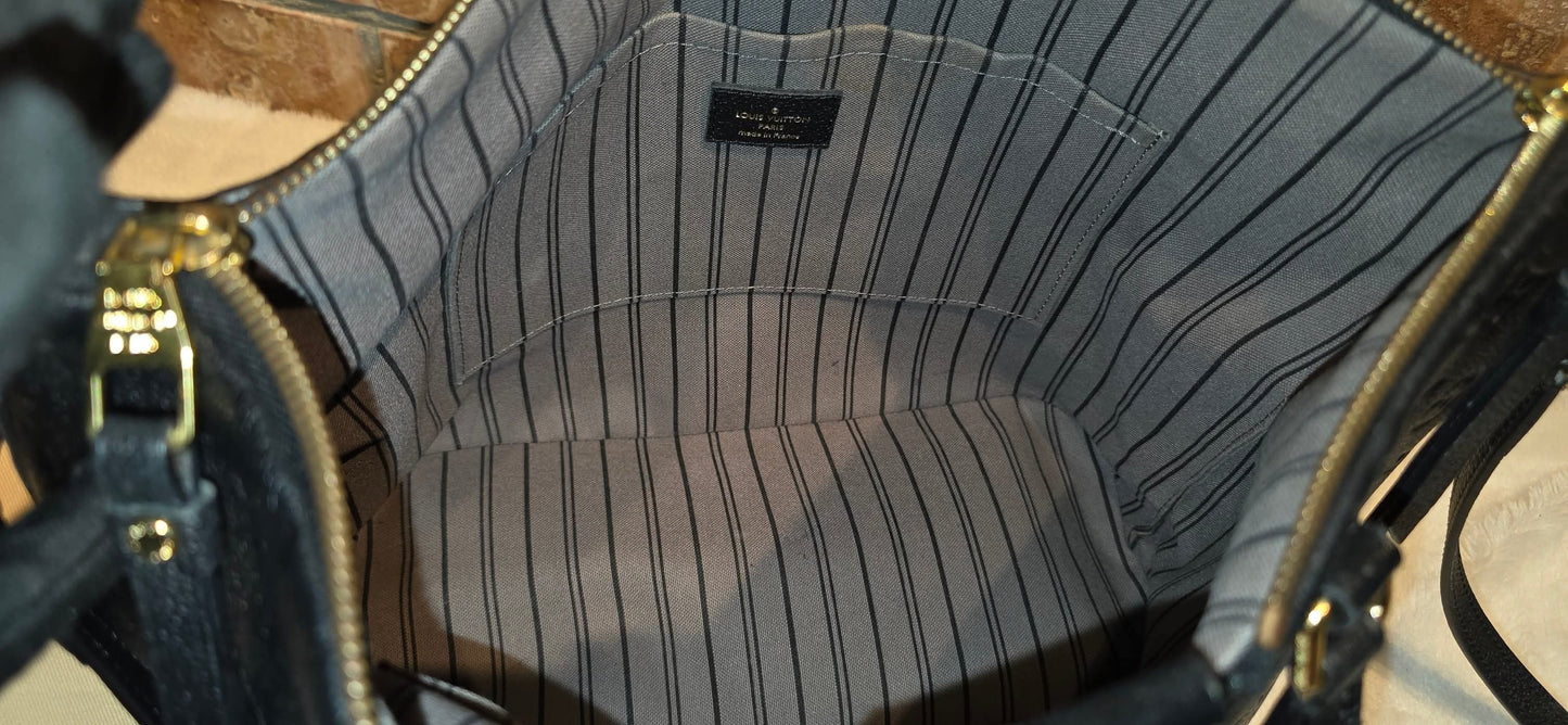 Authentic Louis Vuitton Mazarine MM Empreinte Noir