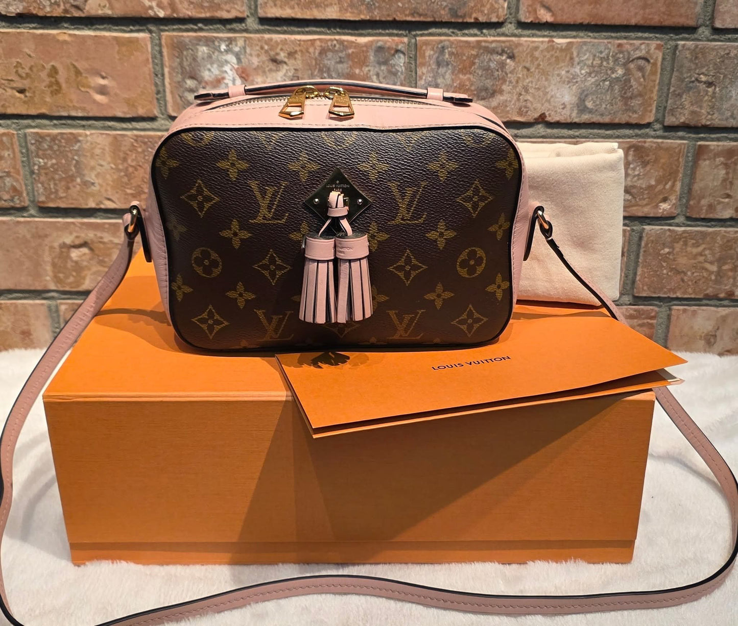 Authentic Louis Vuitton Saintonge Rose Poudre