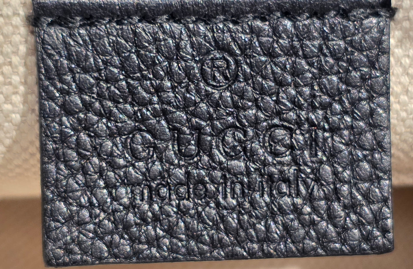 Authentic Gucci GG Logo Print Belt Bag - Small