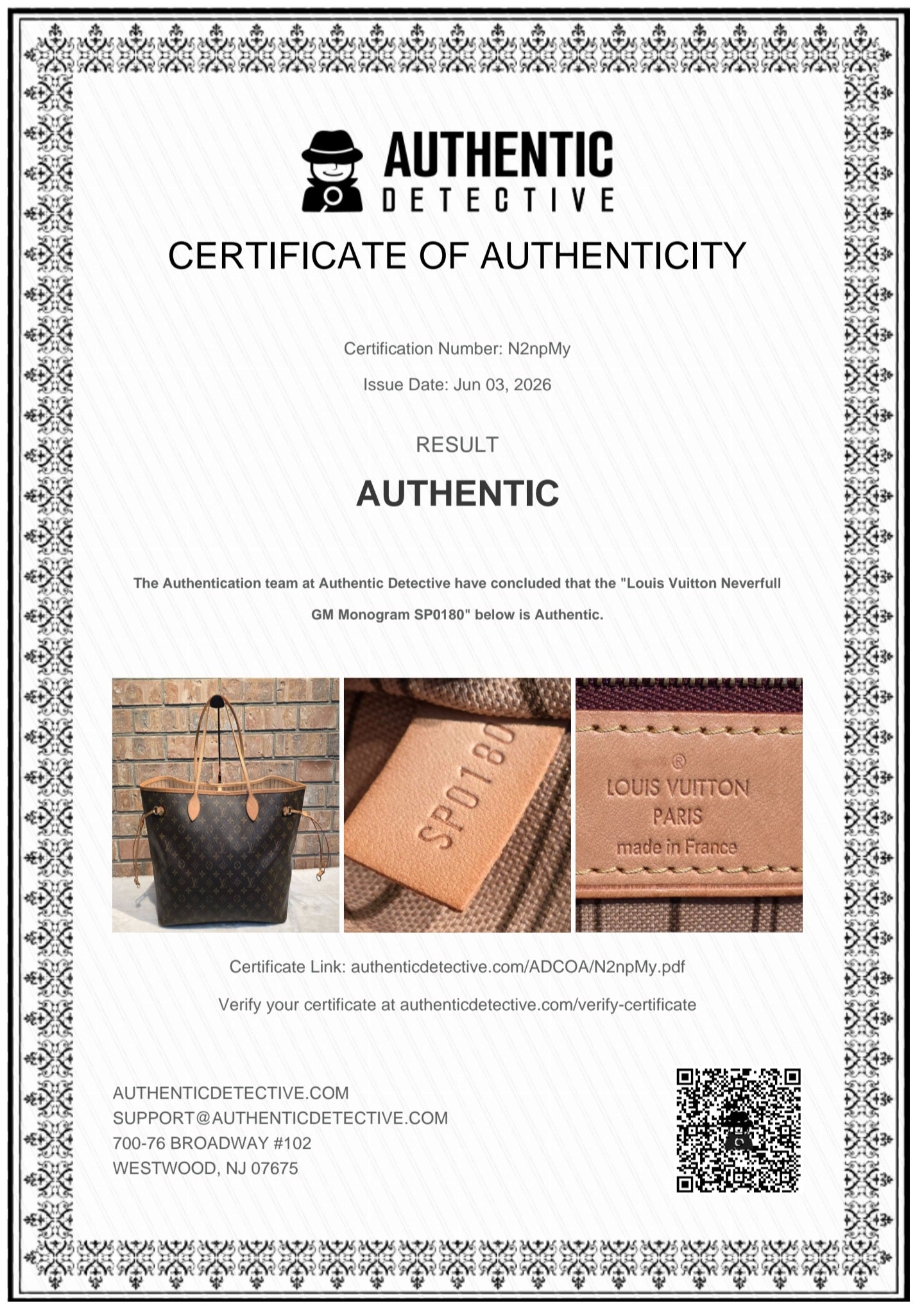 Authentic Louis Vuitton Neverfull GM Monogram