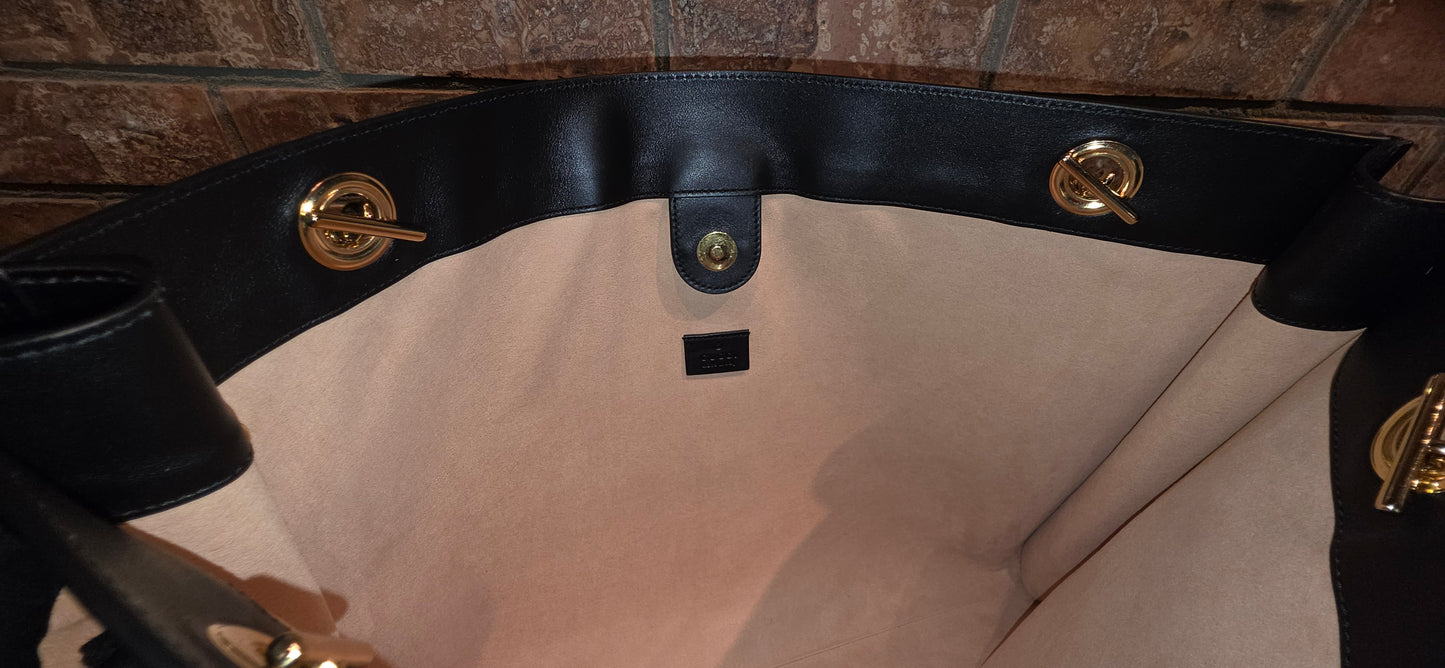 Authentic Gucci Rajah Large Tweed Tote