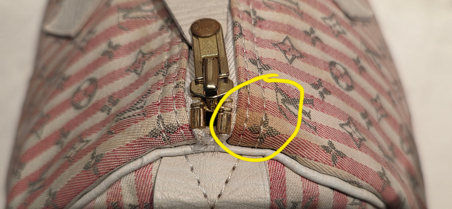 Authentic Louis Vuitton Speedy 30 Mini Lin Croisette