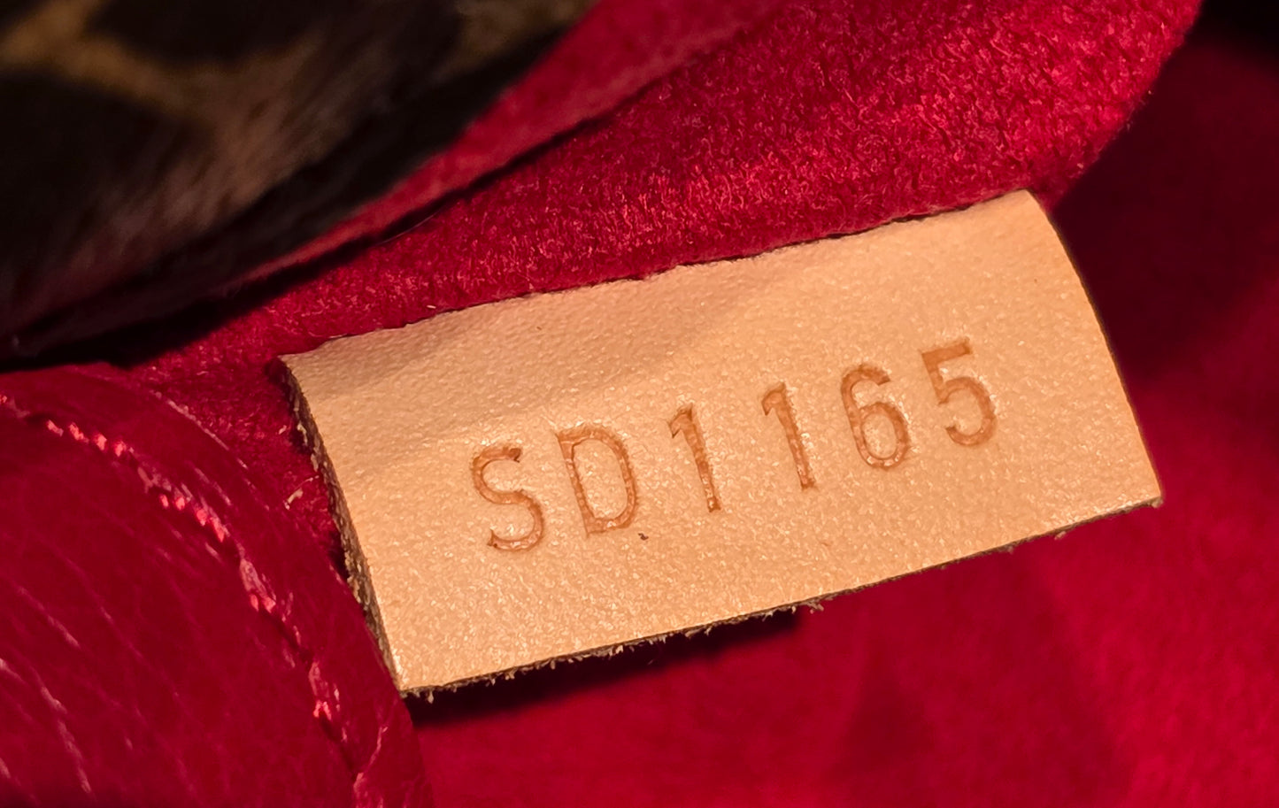 Authentic Louis Vuitton Pallas MM Red