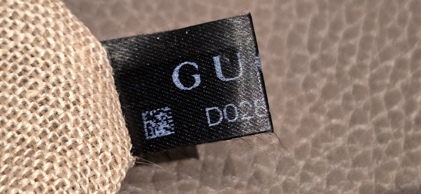 Authentic Gucci Interlocking GG Shoulder Bag in Gray