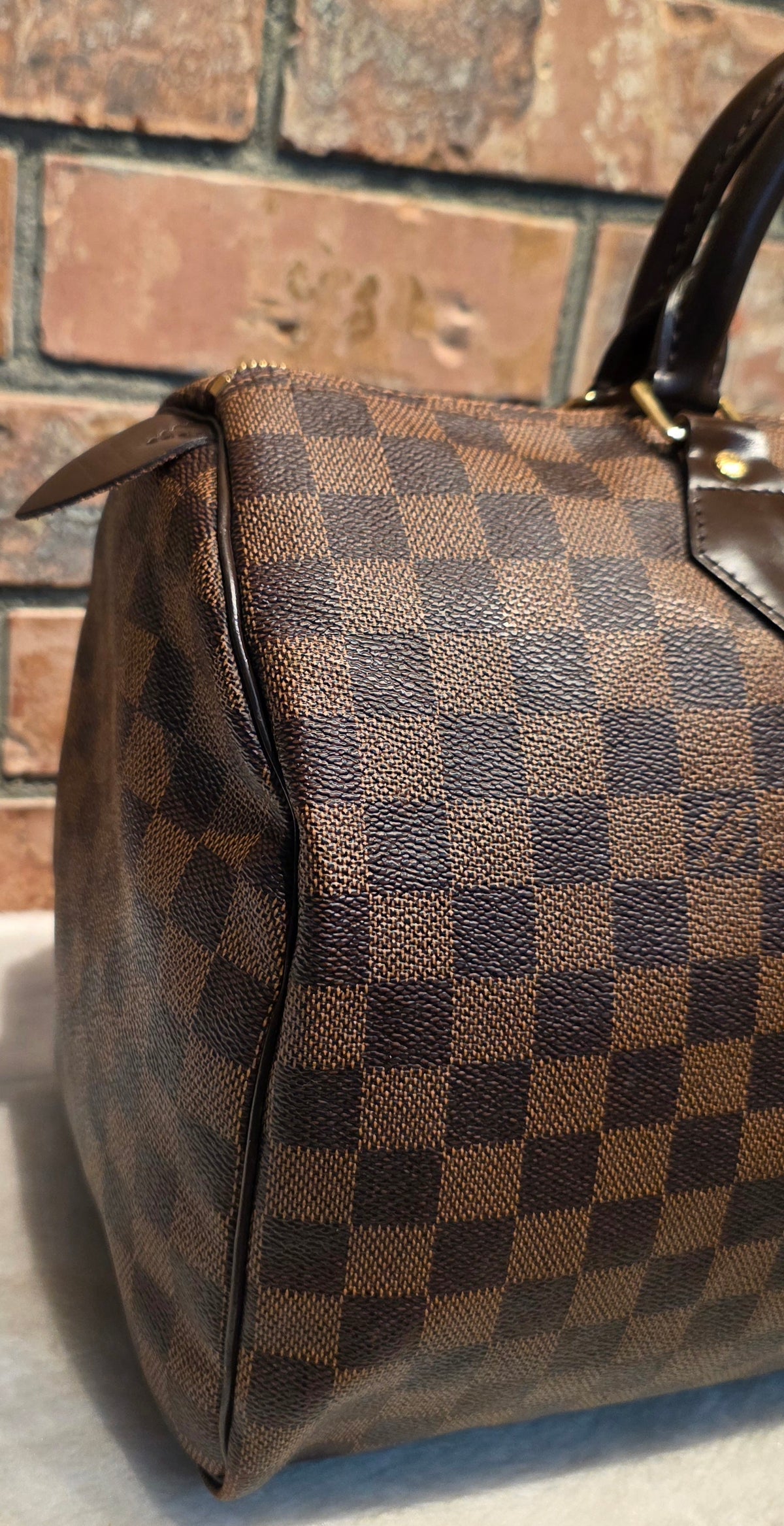 Authentic Louis Vuitton Speedy 35 Damier Ebene