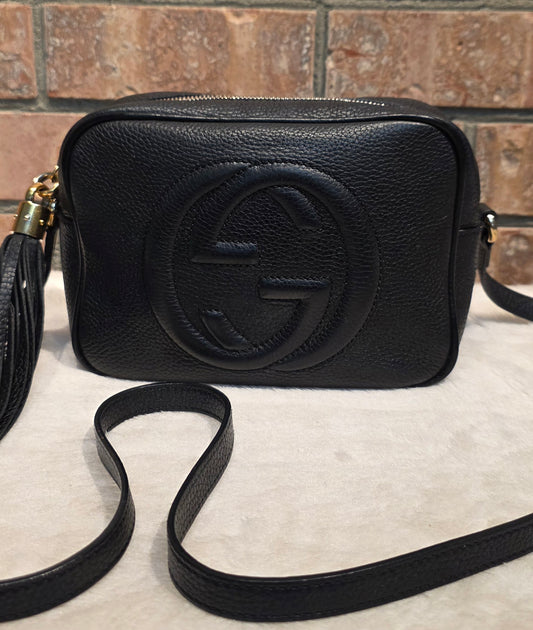 Authentic Gucci Soho Disco Crossbody Black