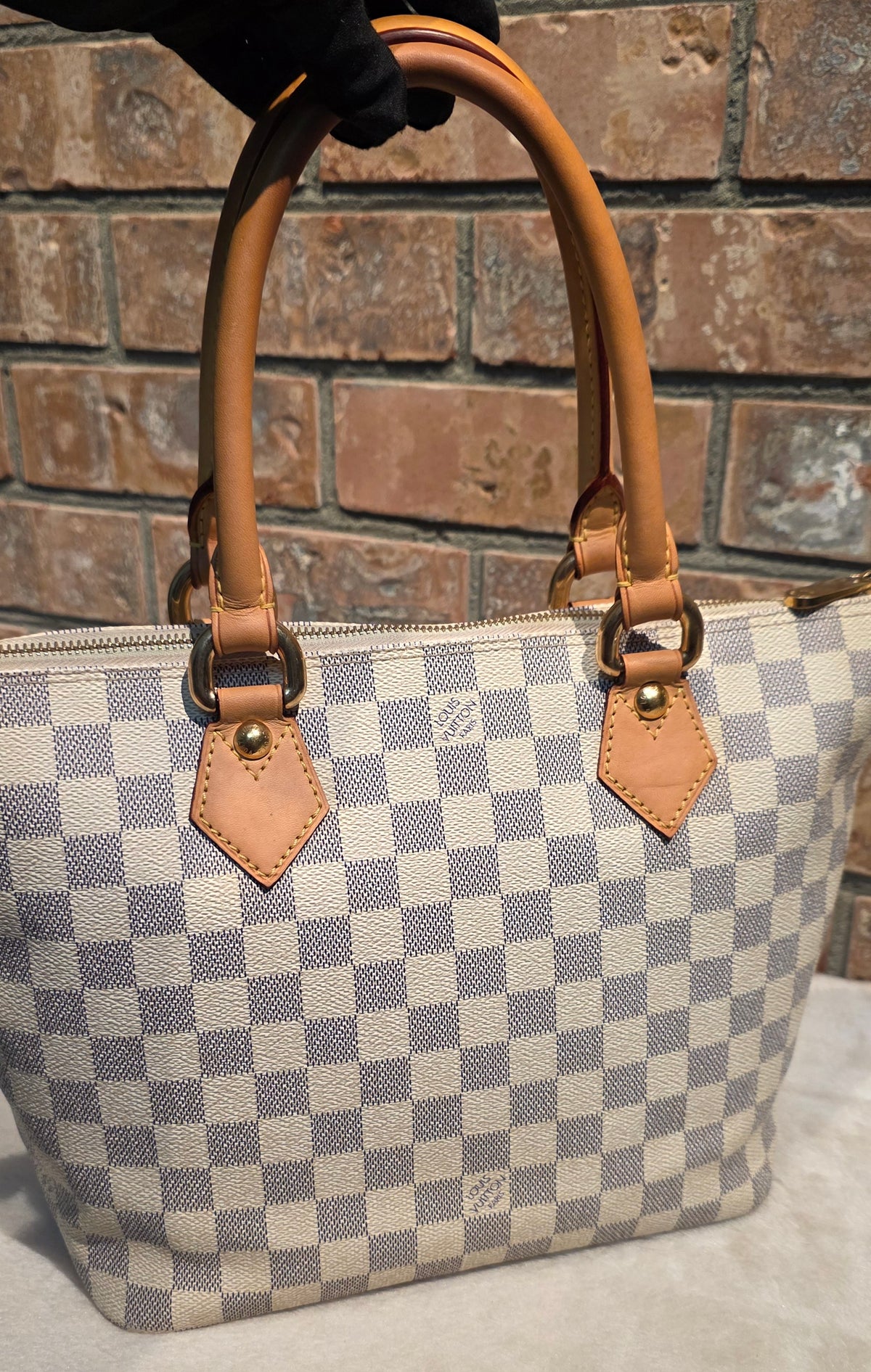 Authentic Louis Vuitton Saleya PM Damier Azur