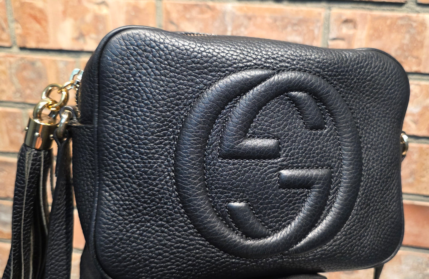 Authentic Gucci Disco Soho Crossbody Black