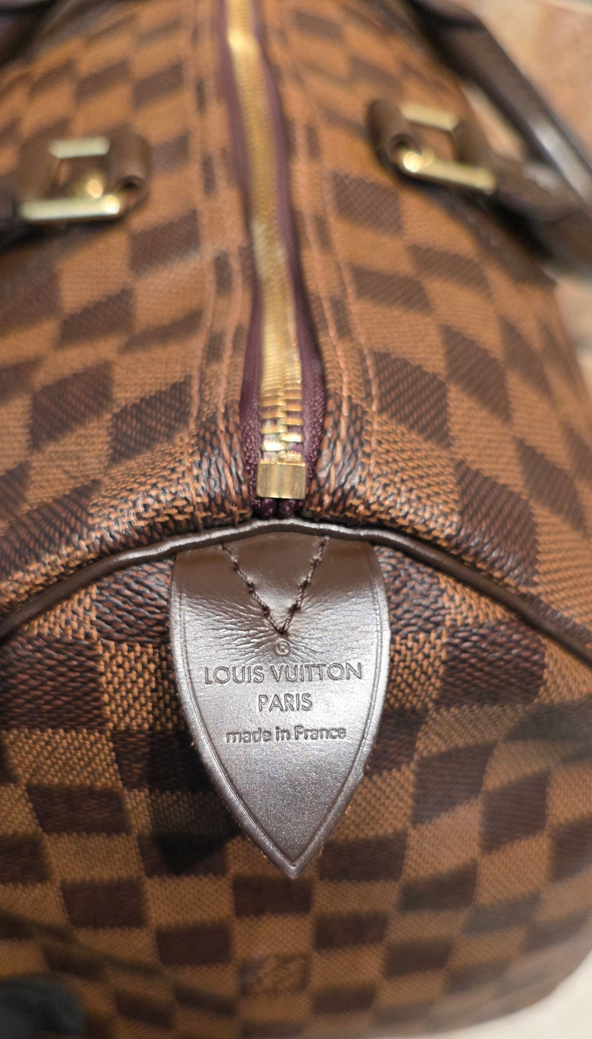 Authentic Louis Vuitton Speedy 35 Damier Ebene
