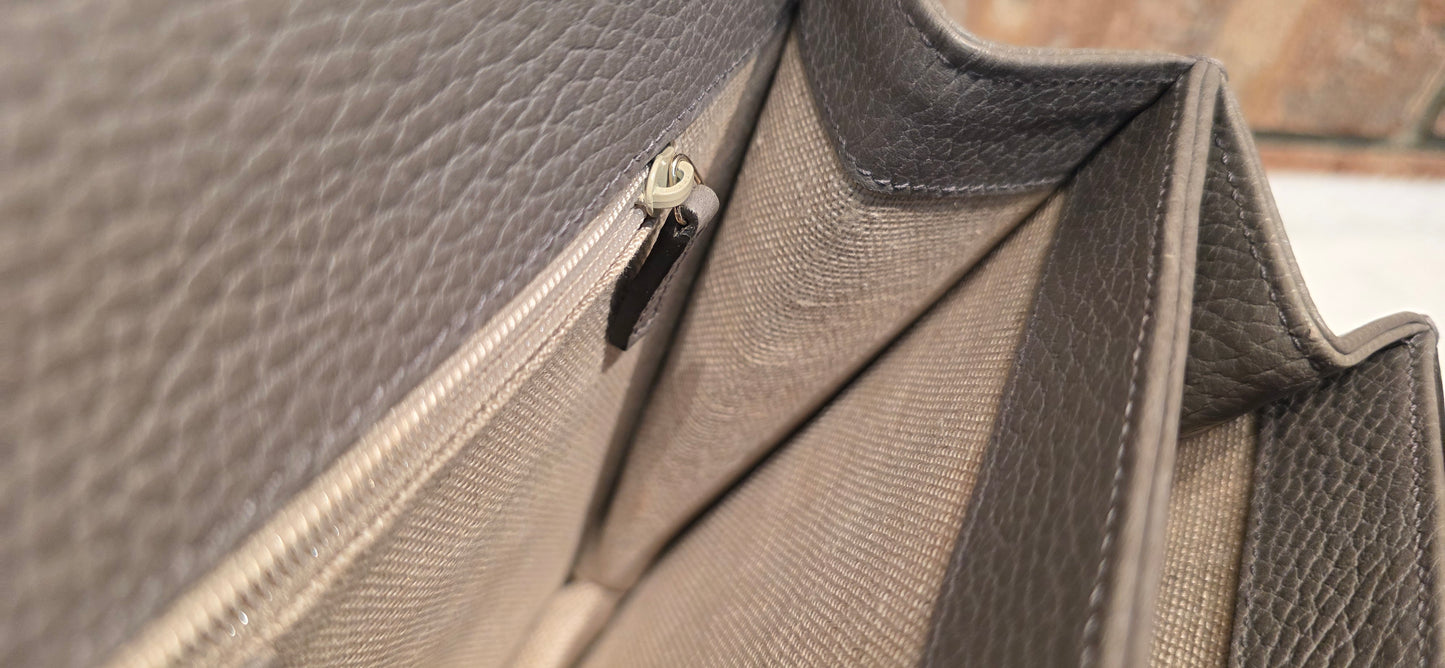 Authentic Gucci Interlocking GG Shoulder Bag in Gray