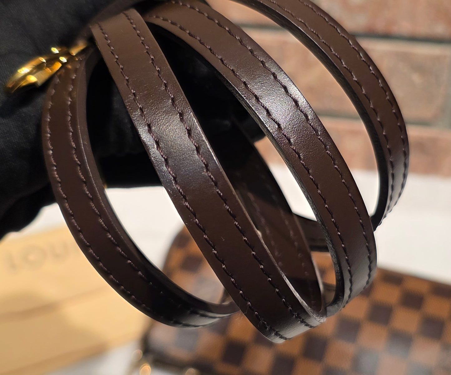 Authentic Louis Vuitton Eva Damier Ebene Crossbody