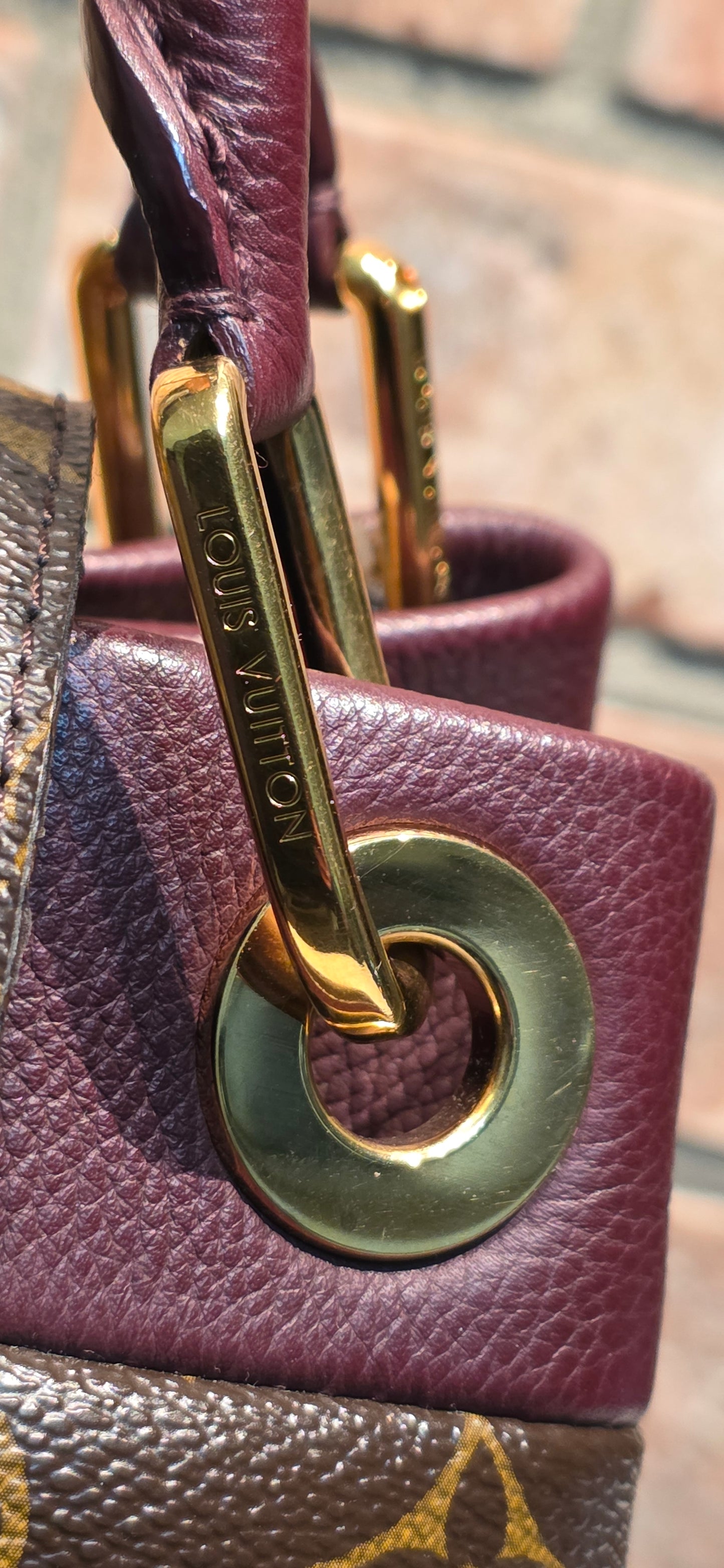 Authentic Louis Vuitton Olympe Monogram Bordeaux