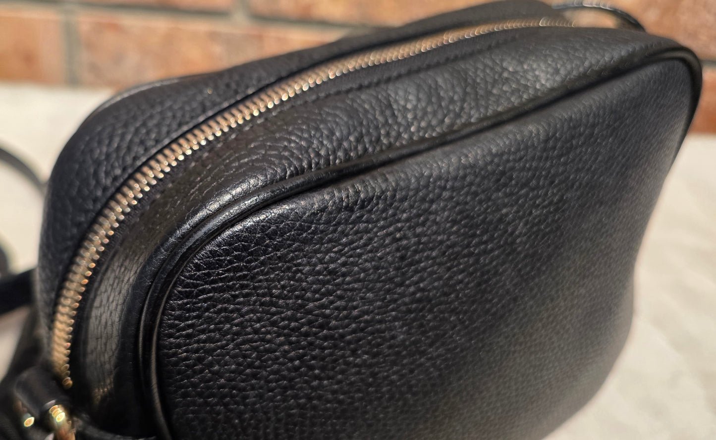 Authentic Gucci Soho Disco Crossbody Black