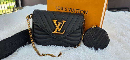 Authentic Louis Vuitton New Wave Multipochette Noir