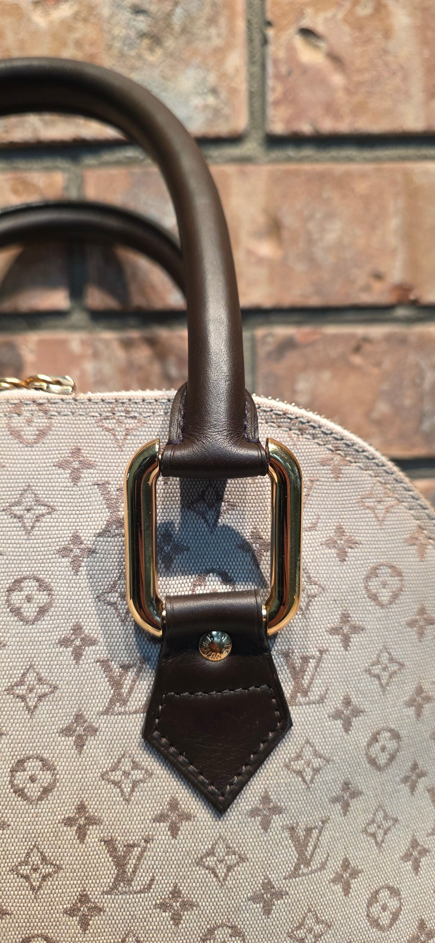 Authentic Louis Vuitton Alma Mini Lin Haut (Tall)