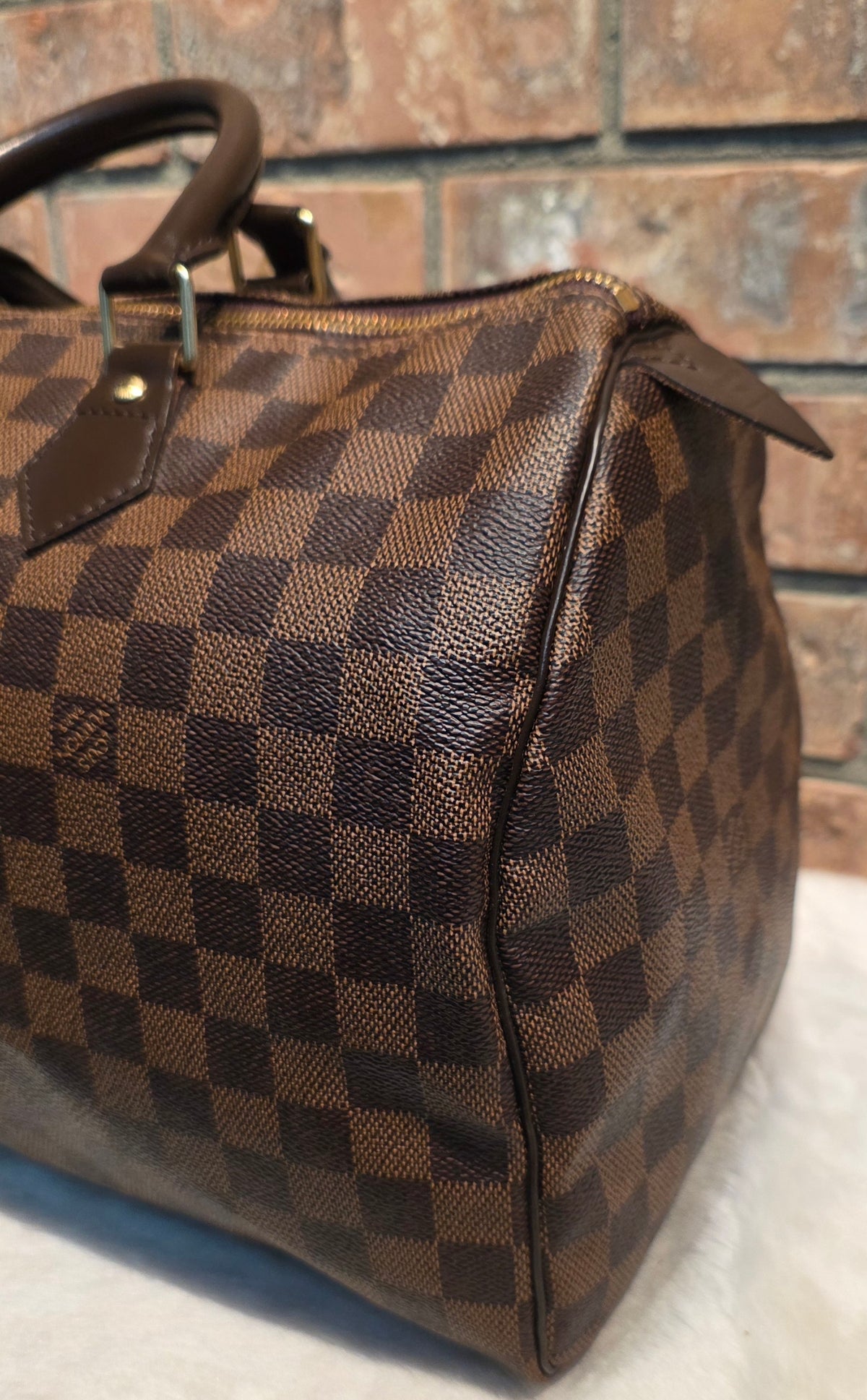 Authentic Louis Vuitton Speedy 35 Damier Ebene