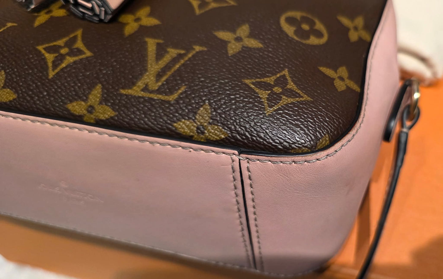 Authentic Louis Vuitton Saintonge Rose Poudre