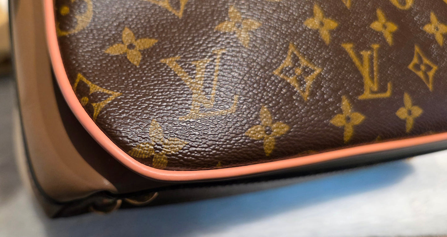 Authentic Louis Vuitton Millefeuille Sesame Peche Tote