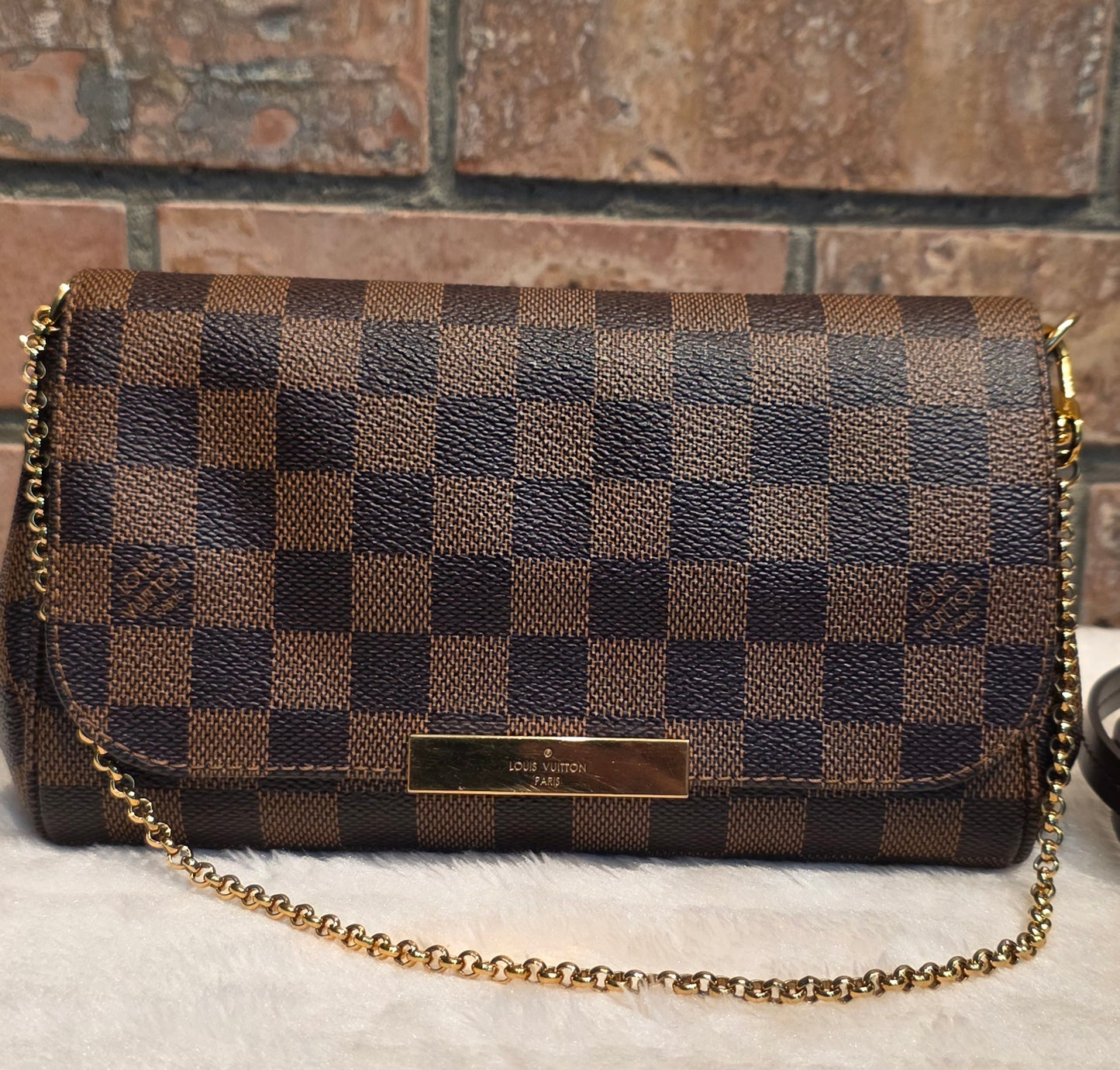 Authentic Louis Vuitton Favorite PM Damier Ebene