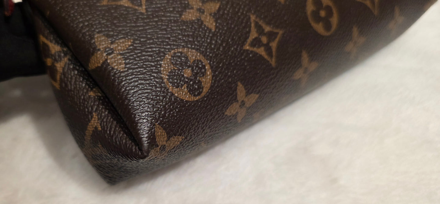 Authentic Louis Vuitton Pallas Clutch Red